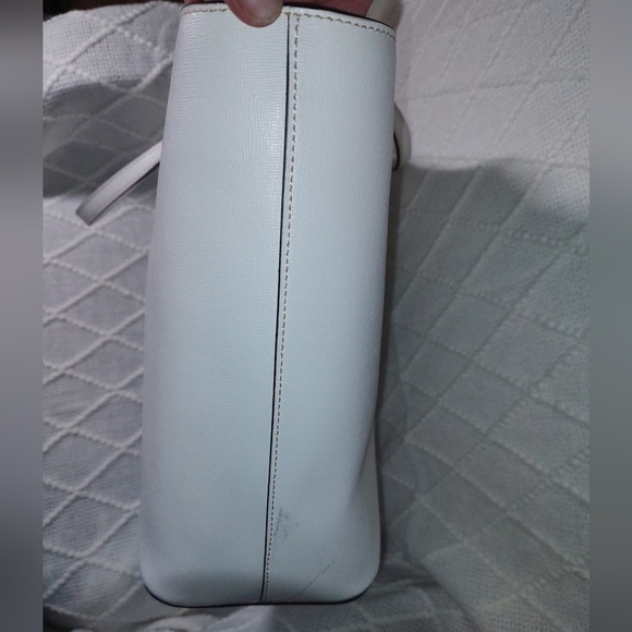 Dooney & Bourke EUC+ Saffiano Collection Large White Leather Shopper Tote Bag - Picture 6 of 16